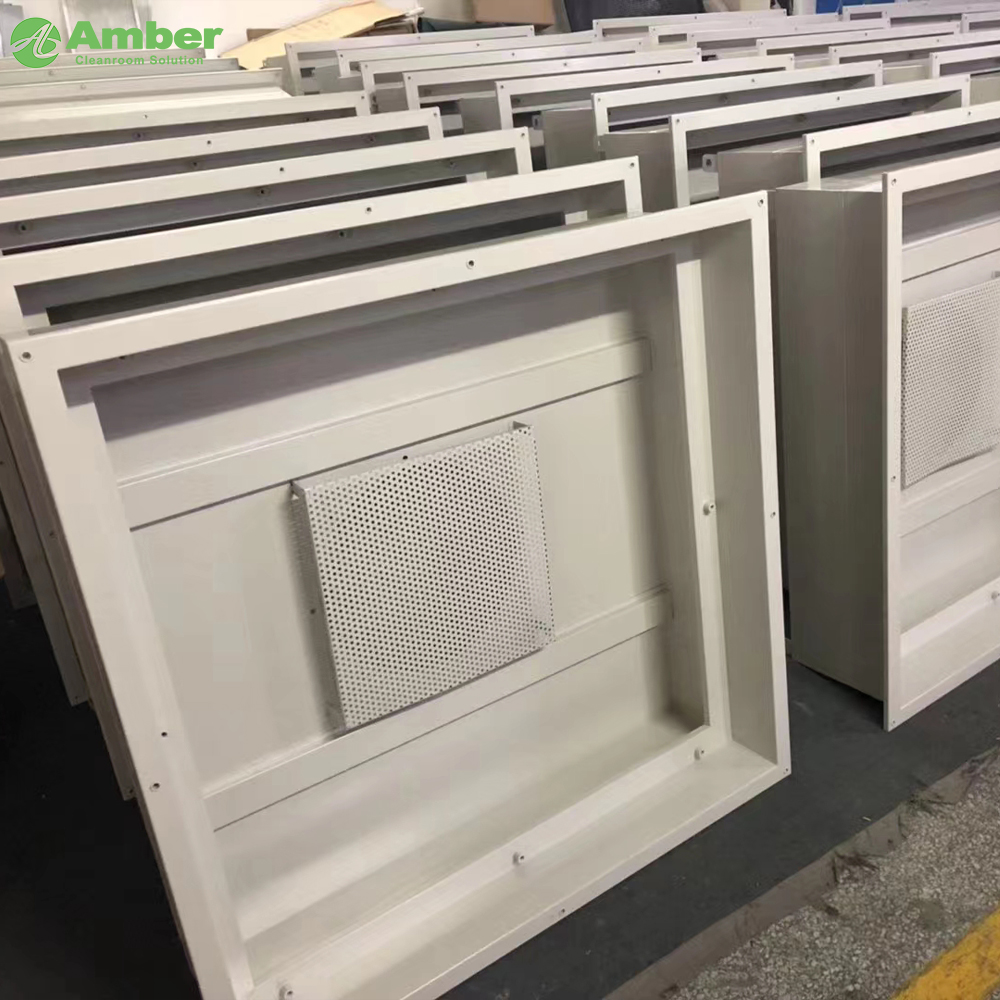 Янтарная ноль утечка U15 Фильтруя жидкая шерсть Hepa Box для GMP Clean Room