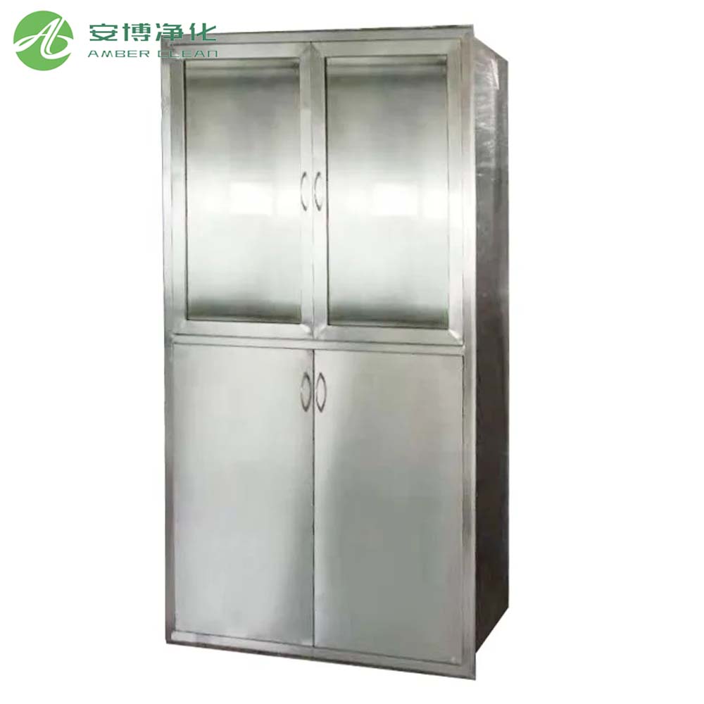 Amber SUS304 Cleanroom Chemical Medicine Шкаф с замком